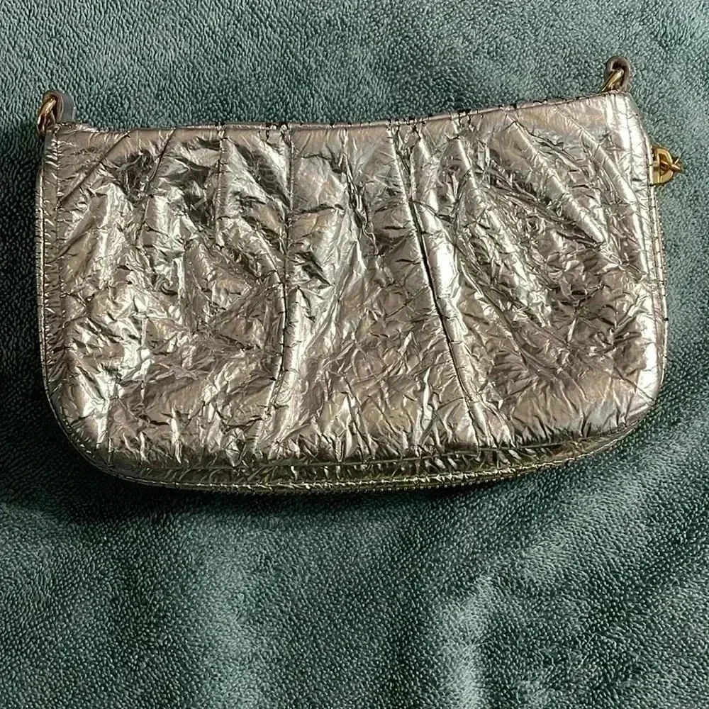 Tory Burch metallic cross bag